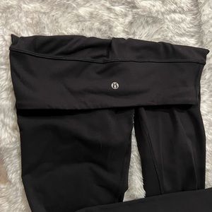 Black lulu align leggings size 8